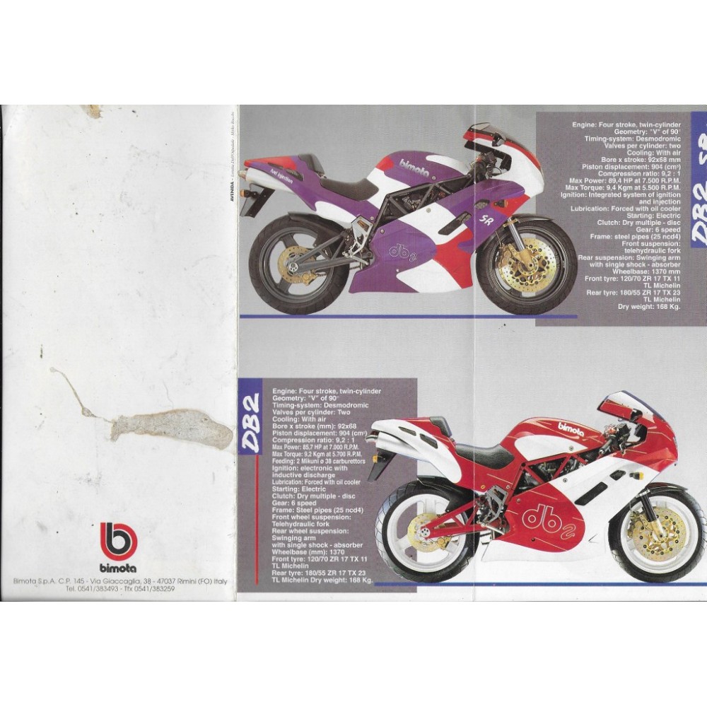Prospectus gamme BIMOTA