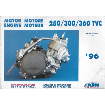 KTM 250 / 300 / 360 TVC de 1996 (manuel atelier moteur)