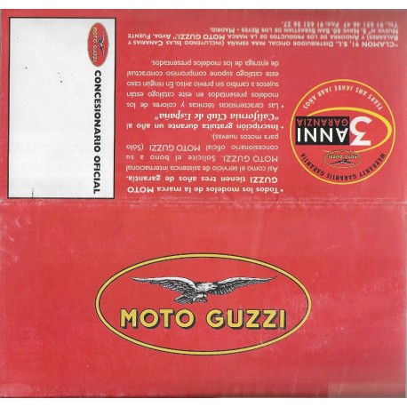 MOTO GUZZI (prospectus en espagnol de la gamme)