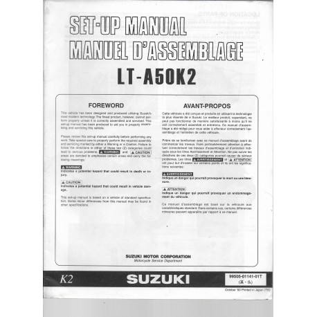 SUZUKI LT-A50K2 (manuel assemblage 10 / 2000)