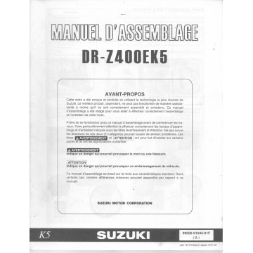 SUZUKI DR-Z 400 E K5 (manuel assemblage 06 / 2004)