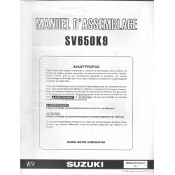 SUZUKI SV 650 K9 de 2009 (manuel assemblage 06 / 2008)