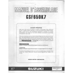 SUZUKI GSF 650 K7 de 2007 (manuel assemblage 01 / 2007)