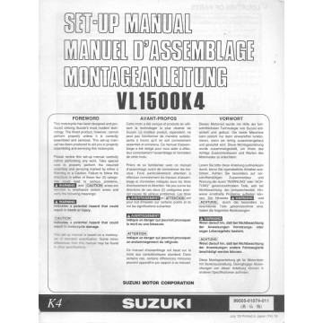 SUZUKI VL 1500 K4 de 2004 (manuel assemblage 07 / 2003)