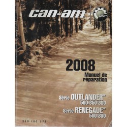 CAN-AM Quad Outlander / Renegade 500/650/800 de 2008