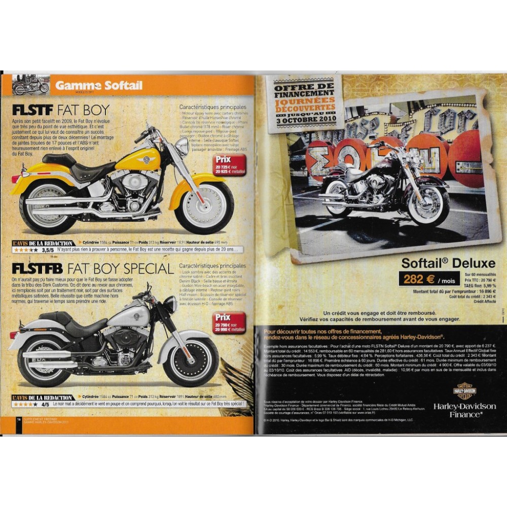 Harley-Davidson de 2011 (Catalogue Freeway)