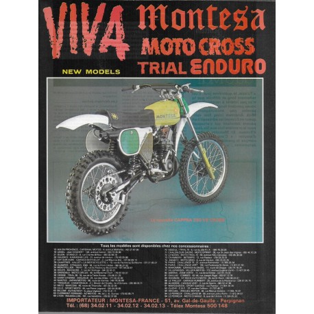 MONTESA CAPPRA 250 VE Cross (publicité Moto-journal)