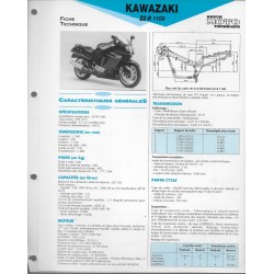 KAWASAKI ZZ-R 1100 (1990-92) fiche technique E.T.A.I