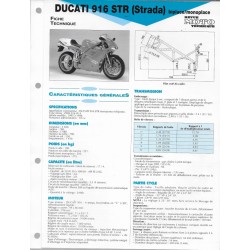 DUCATI 916 STR (Strada 1995 à 1998) fiche technique E.T.A.I