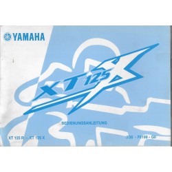 YAMAHA X 125 X / XT 125 R de 2006 (manuel en allemand)