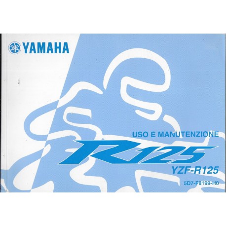 YAMAHA YZF-R 125 de 2008 (manuel utilisateur en italien)