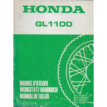 HONDA GL 1100 ASPENCADE de 1982 (manuel atelier 12 / 82)