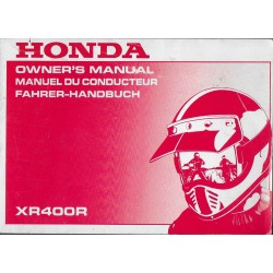 HONDA XR 400 R 1996 (manuel utilisateur 10/1995)