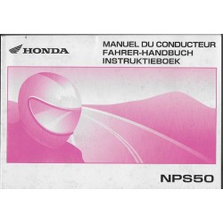 HONDA NPS 50 de 2005 (manuel utilisateur 09 / 2004)