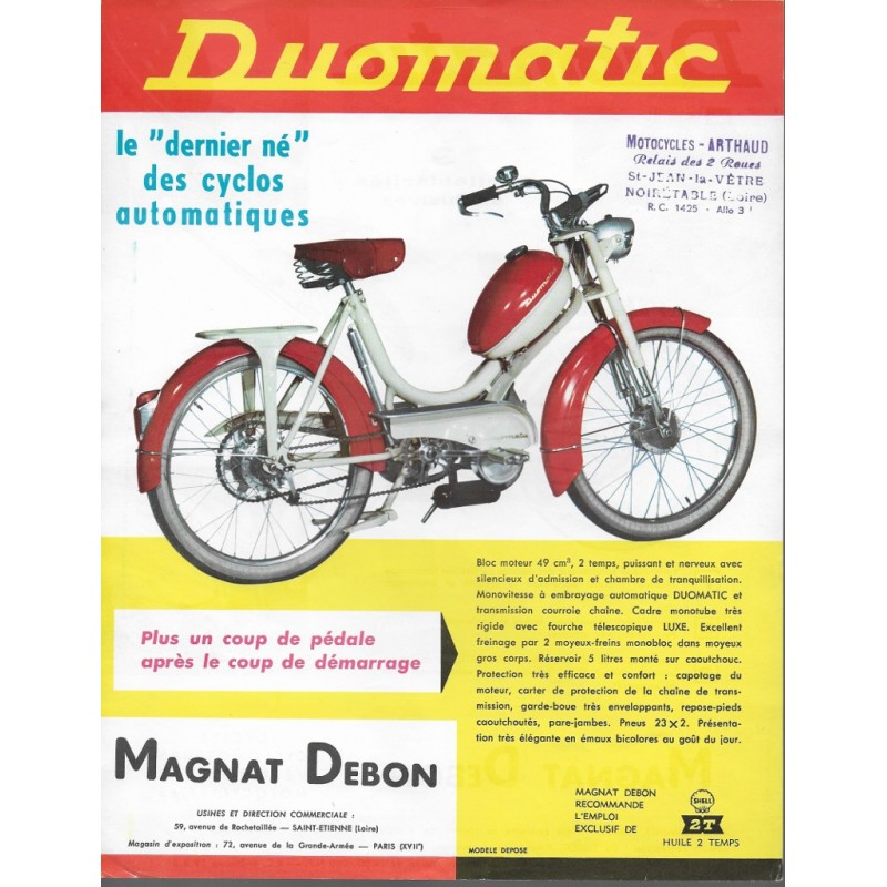 Magnat Debon Duomatic Cc La Librairie Du Motard