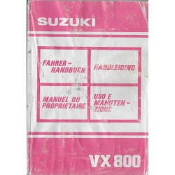 SUZUKI VX 800 L de 1990 (manuel utilisateur)