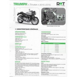 TRIUMPH "Thruxton" 1200cc (2016 à 2019)  Fiche RMT