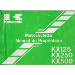 KAWASAKI KX 125 F1 / 250 F1 / 500 D1 de 1987