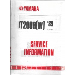 Manuel d'atelier YAMAHA DT 200 R 1989