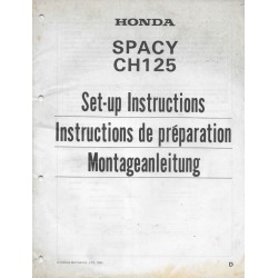HONDA Spacy CH 125 de 1984 (manuel montage)