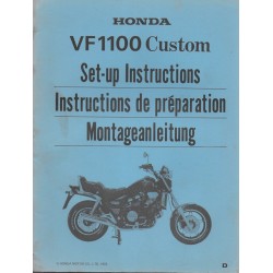HONDA VF 1100 Custom de 1983 (manuel de montage)
