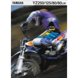 YAMAHA YZ 250 / 125 / 80 / 80LW Catalogue de 1995