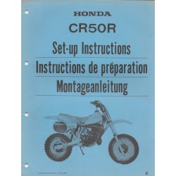 HONDA CR 50 R de 1983 (Manuel de préparation)