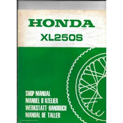 HONDA XL 250 S Gros supplément de mars 1981