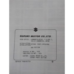 Catalogue pièces détachées SUZUKI GT 750