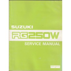 Manuel atelier SUZUKI RG 250 W (09/1983) en anglais
