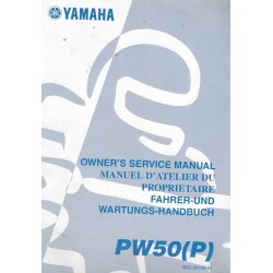 Manuel atelier YAMAHA PW 50 P 2002