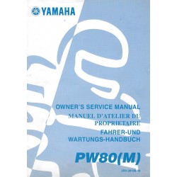 Manuel atelier YAMAHA  PW 80 M 2000 Type 3RV