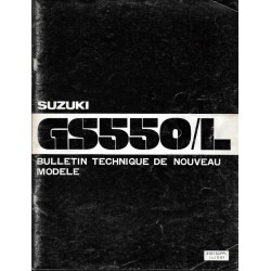 Manuel atelier  SUZUKI GSX 550 T et LT modèle 1980 