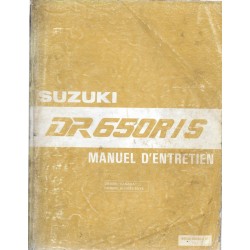 Manuel atelier additif SUZUKI  DR 650 RN / DR 650 SN  de 1992