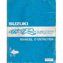 Manuel atelier additif  SUZUKI GSX-R 750 WN modèle 1992