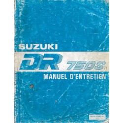 Manuel atelier  SUZUKI DR 750 S modèle 1988