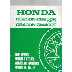 CB 250 N  / 400 N / CM 400 T (Additif) Avril 1981
