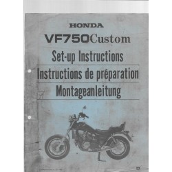 HONDA VF 750 CUSTOM (Manuel de montage février 1983)