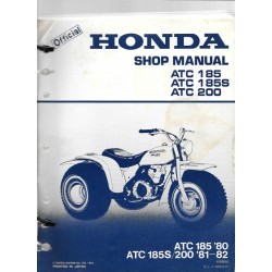 HONDA ATC 185. ATC185 S. ATC200 (Manuel de base en anglais 07.81)