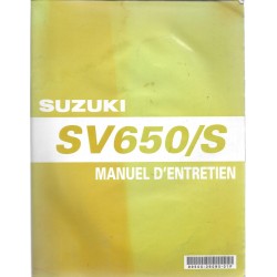 Manuel atelier SUZUKI SV 650 X / SV 650 SX  (12 / 1998)  