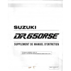 Manuel atelier SUZUKI DR 650 RSET  (10 / 1995) 