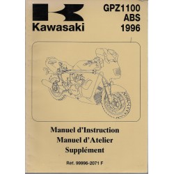 Manuel atelier KAWASAKI GPZ 1100 ABS de 1996 (09/1995)