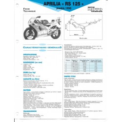 APRILIA RS 125 Modèle 1998 (Fiche Revue Moto Technique)