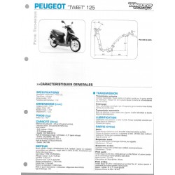 PEUGEOT TWEET 125  de 2011  Fiche RMT