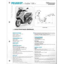 PEUGEOT CITYSTAR 125i de 2011 / 2012  Fiche RMT