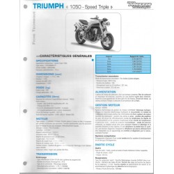 TRIUMPH 1050 Speed Triple de 2005 / 2006  Fiche RMT