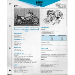 BMW R 80 G/S  de 1981 Fiche RMT