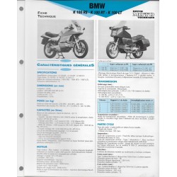 BMW K 100 RS - RT - LT de 1983 et + Fiche RMT