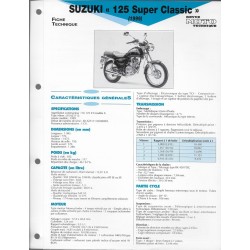SUZUKI 125 Super Classic de 1999 (Fiche RMT)