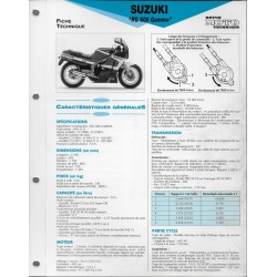 SUZUKI RG 500 GAMMAde 1986 et 1987  (Fiche RMT)